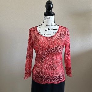 Carlisle | Multicolor Print Two Piece Mesh Top